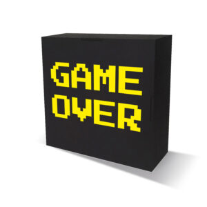Caixa Luminária Game Over Flat